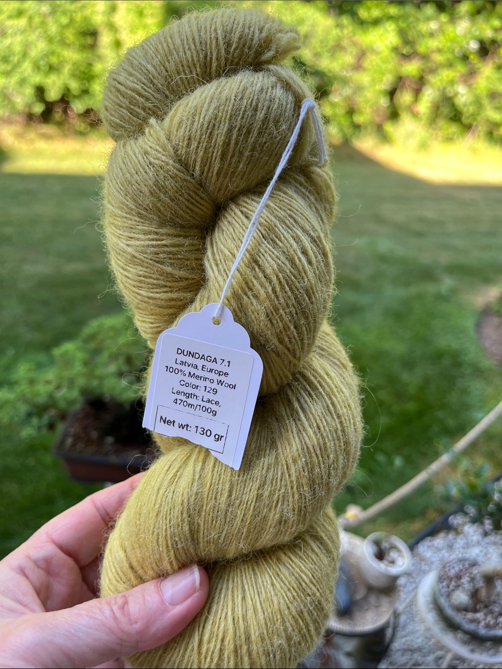 Hand-Dyed Dundaga yarn Merino 7.1 from Latvia. No
chemicals .Rare find. - Picture 3 of 4